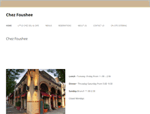 Tablet Screenshot of chezfoushee.com
